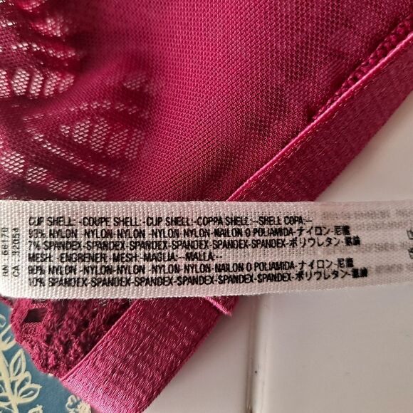 NWT Intimately By Free People Mila Bralette in Berry Medium - Picture 5 of 6